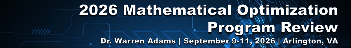2026 Mathematical Optimization Program Review event banner